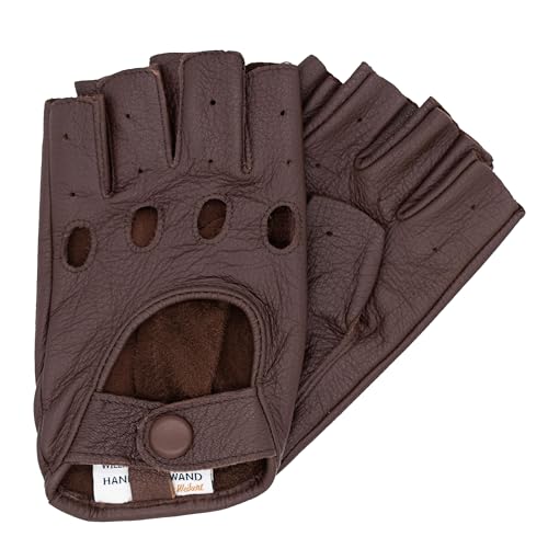 Hand Gewand by Weikert Paul - Hochwertige Herren Autofahrerhandschuhe aus Ziegen- Nappaleder, Fingerlose Fahrerhandschuhe; Motorrad; Oldtimer; halb-Finger Auto-Handschuhe Leder Hand Gewand by Weikert Paul - Hochwertige Herren Autofahrerhandschuhe aus Ziegen- Nappaleder, Fingerlose Fahrerhandschuhe; Motorrad; Oldtimer; halb-Finger Auto-Handschuhe Leder von Hand Gewand by Weikert