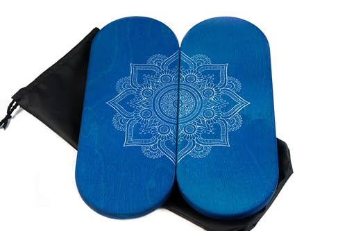 Sadhu Board mit galvanischen dynamischen Nägeln für Yoga-Praxis, Handgefertigtes Holzbrett mit Nägeln zum Stehen auf Füßen, Entspannungsbrett für Akupunkturmassage, Yoga-Geschenk (Nägel 0,8 cm, 8 mm) von HandCraftoria