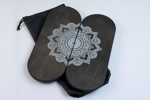 Sadhu Board mit galvanischen dynamischen Nägeln für Yoga-Praxis, handgefertigtes Holzbrett mit Nägeln zum Stehen auf Füßen, Entspannungsbrett für Akupunkturmassage, Yoga-Geschenk (Nägel 0,8 cm, 8 mm) von HandCraftoria