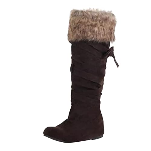 Black Friday, Winterstiefel Damen Gefüttert, Snow Boots Damen Bequem Hoch Elegant Moonboots Winterschuhe Damen Boots Herbst Warme Herbst Winterstiefel von Hanraz