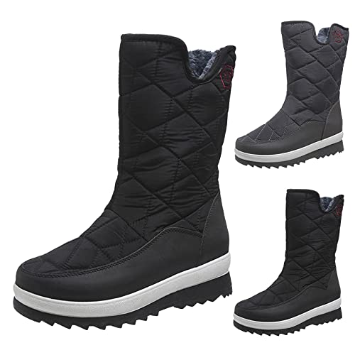 Damen Boots Herbst, Winterstiefel Damen Gefüttert, Boots Damen Winter Herbst Elegant Outdoor Schneeboots Moonboots Boots Damen Schwarz Absatz Warme Schneestiefel Damen Boots Herbst, Winterstiefel Damen Gefüttert, Boots Damen Winter Herbst Elegant Outdoor Schneeboots Moonboots Boots Damen Schwarz Absatz Warme Schneestiefel von Hanraz
