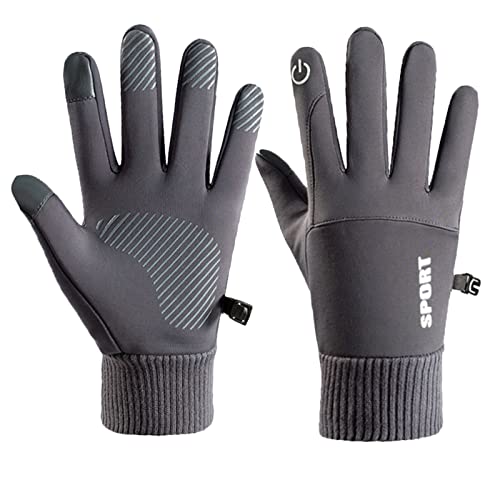 Fahrradhandschuhe Herren, Handschuhe Herren Winter Warme Winddichte Thermo Winterhandschuhe Gloves Winterhandschuhe Herren Laufhandschuhe Thermohandschuhe Sporthandschuhe Winter Leicht 1A von Hanraz