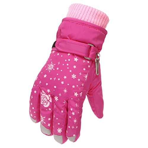 Handschuhe Kinder Winter, Kinderhandschuhe Wasserdicht Winddicht Winter Softshell Handschuhe Winterhandschuhe Warm Outdoor Thermohandschuhe von Hanraz