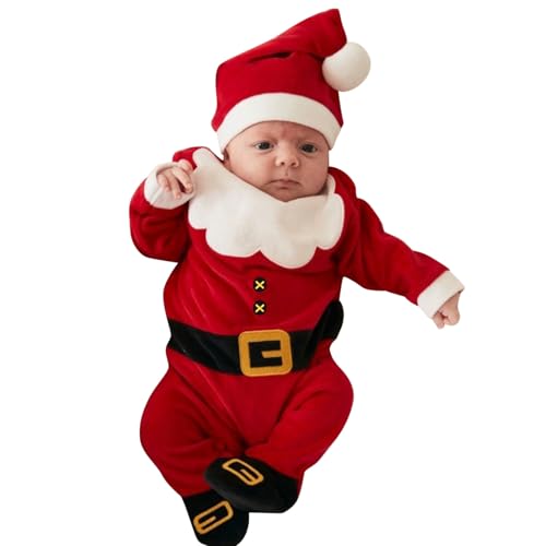 Hanraz Black Friday, Weihnachtsoutfit Baby Weihnachtsmann Kostüm My First Christmas Outfit Baby Weihnachtsoutfit Mädchen Baby Weihnachtsoutfit Weihnachtspullover Baby von Hanraz