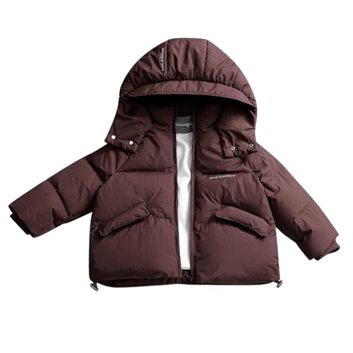 Hanraz Jacke Baby, Baby Winterjacke Leicht Reißverschluss Unisex Kapuzenjacke Winterjacke Mit Kapuze Outdoor Winter Wollwalk Jacke Wintermantel von Hanraz