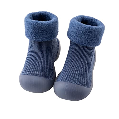 Hanraz Krabbelschuhe für Baby Outdoor, Lauflernschuhe Baby Winter Unisex Weiche Sohle rutschfeste Barfußschuhe Lederpuschen Outdoor Gefüttert Warm Lauflernschuhe Hanraz Krabbelschuhe für Baby Outdoor, Lauflernschuhe Baby Winter Unisex Weiche Sohle rutschfeste Barfußschuhe Lederpuschen Outdoor Gefüttert Warm Lauflernschuhe von Hanraz
