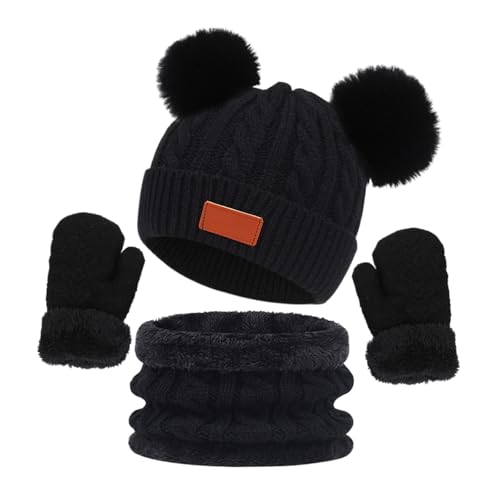 Hanraz Schlupfmütze Kinder, Mütze Jungen Baby Schlupfmütze Für Mädchen Und Jungen Mütze Baby Winter Baby Mütze Mädchen Beanie Kinder Baby Winterkleidung Baby Mütze Winter Schal Kinder von Hanraz