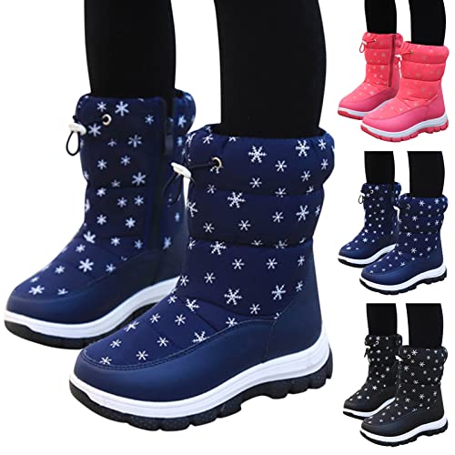 Hanraz Schneeanzug Kinder,Black Friday Angebote 2024,Winterschuhe Jungen 33,Winterschuhe Jungen Gefüttert Unisex Schneeschuhe Winterstiefel Winterboots Kinder Schneestiefel Kinder Winterstiefel Junge von Hanraz