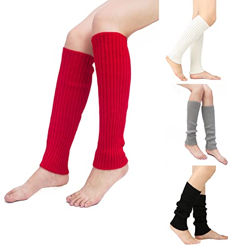 Hanraz Stulpen Damen schwarz Wolle, Outlet Angebote, Stulpen Damen Y2k Weich Legwarmers Stulpen Für Damen Bequem Bunt Wadenwärmer Schlittschuhe Damen Strick Winter Longlegs von Hanraz