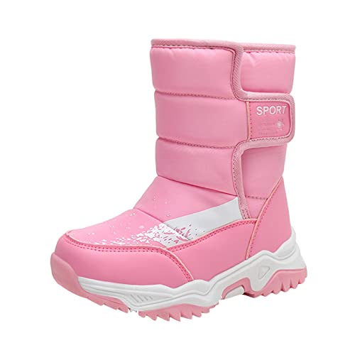 Hanraz Thermostiefel Kinder,Black Friday,Winterschuhe mädchen 36,Winterschuhe Jungen Gefüttert Sportlich Schneestiefel Mädchen Schneeanzug Kinder Gummistiefel Kinder Winterstiefel Kinder von Hanraz