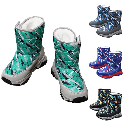 Hanraz Wanderschuhe Kinder,blitzangebote,Winterstiefel Jungen 36,Winterschuhe Jungen Gefüttert Unisex Schneeschuhe Winterschuhe Mädchen Winterstiefel Kinder wasserdichte Winterschuhe Kinder von Hanraz