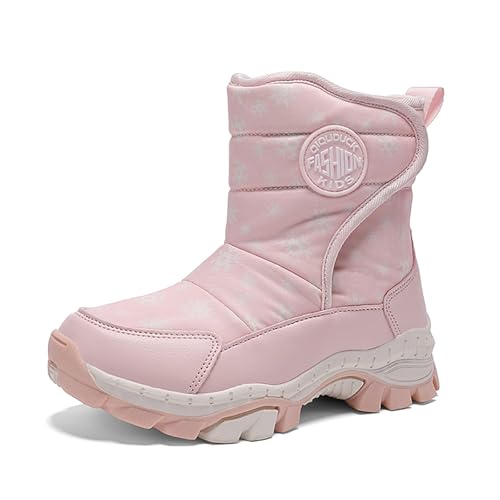 Hanraz Wanderschuhe Kinder,blitzangebote,Winterstiefel Jungen 36,Winterschuhe Jungen Gefüttert rutschfest Winterschuhe Schuhe Kinder Schneestiefel Jungen Winterboots Kinder Schneestiefel von Hanraz