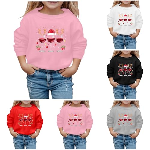 Hanraz Weihnachtsoutfit Mädchen, Rentier Pullover Weihnachtsoutfit Baby Mädchen Pullover Weihnachten Kinder Weihnachtspulli Pullover Baby Pullover & Strickjacken Für Jungen Ugly Christmas Sweater von Hanraz