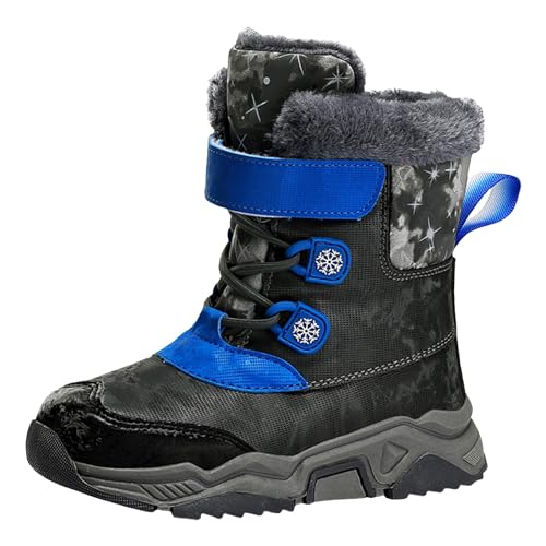 Hanraz Winterstiefel,blitzangebote,Winterschuhe mädchen 35,Winterschuhe Jungen Gefüttert Bequem Winterboots Winterstiefel Jungen Kinder Winterschuhe Jungen Schneeboots Kinder Winterstiefel von Hanraz