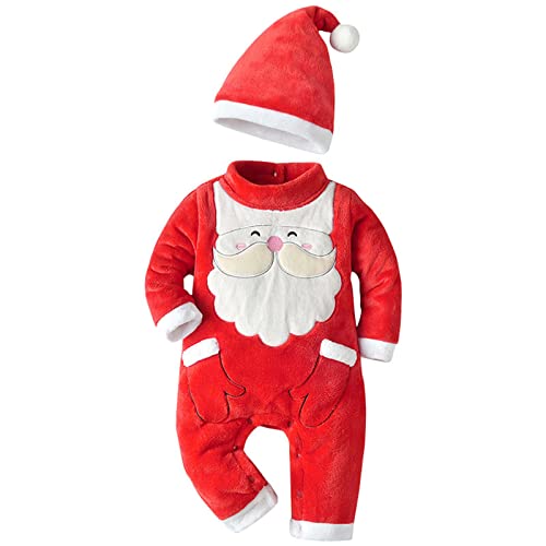 Hanraz blitzangebote, Weihnachtsoutfit Baby Mein Erstes Weihnachten Baby Weihnachtskleid Baby Weihnachtsmann Kostüm Weihnachtspullover Baby Weihnachtsoutfit Familie von Hanraz