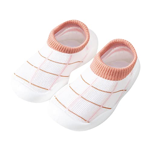 Hausschuhe Baby, Lauflernschuhe Baby Gefüttert Outdoor rutschfeste Weiche Sohle Lederpuschen Lauflernschuhe Unisex Gefüttert Herbst Krabbelschuhe von Hanraz