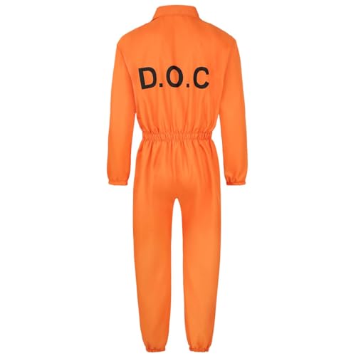 Prisoner Costume Herren, Sträfling Kostüm Knasti Kostüm Herren Knast Kostüm Herren Prisoner Costume Women Haus des Geldes Kostüm Sträfling Kostüm Herren Für Halloween, Fasching Und Karneval von Hanraz