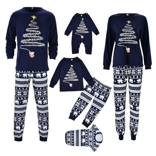 Weihnachtspyjama Familie Set, Weihnachts Pyjama, Weihnachts Pyjama Family Set, Matching Pyjamas Couple, Familien Outfit Weihnachten, Weihnachtsoutfit Familie für Damen Herren Kinder von Hanraz