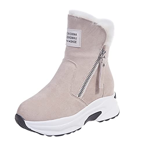 Winterschuhe Damen, Winterstiefel Damen Gefüttert, Winter Boots Women Warme Winter Absatz Winterschuhe Boots Snow Boots Damen Elegant Herbst Winterstiefel von Hanraz