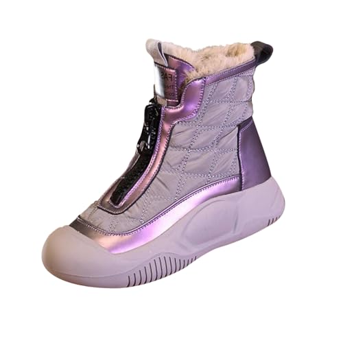 Winterschuhe Damen 43, Black Friday, Winterstiefel Damen Wasserdicht Gefüttert Halbhohe Schneestiefel Winterschuhe Bequem rutschfeste Stiefeletten Warme Winter Boots von Hanraz