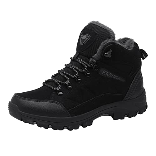 Winterschuhe Herren Outdoor Winter rutschfeste Winterschuhe Winterboots Leicht Gefüttert Boots Warm Atmungsaktiv Winterstiefel Geeignet Für Outdoor, Sport, Wandern, Klettern Usw. von Hanraz