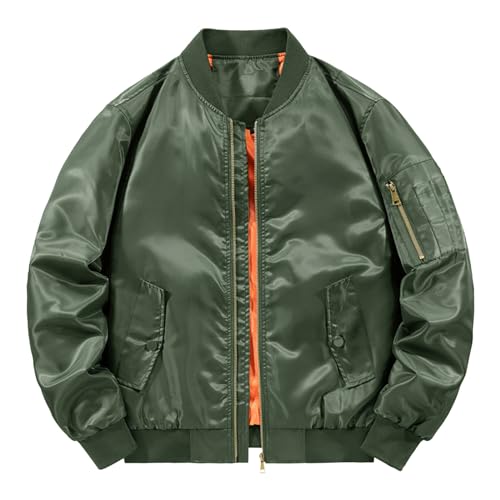 blitzangebote, Bomberjacke Herren Leichte Basic Mit Taschen Winterjacke Bomberjacke Reißverschluss Stehkragen Dünne Pilotenjacke Fliegerjacke Lässige Kurze Herbst Übergangsjacke Blouson blitzangebote, Bomberjacke Herren Leichte Basic Mit Taschen Winterjacke Bomberjacke Reißverschluss Stehkragen Dünne Pilotenjacke Fliegerjacke Lässige Kurze Herbst Übergangsjacke Blouson von Hanraz