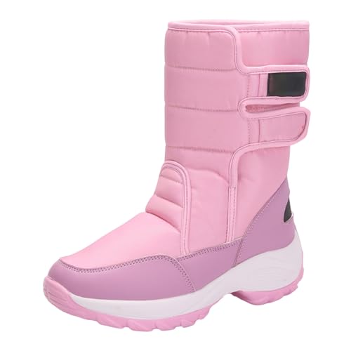 blitzangebote, Winterstiefel Damen Gefüttert, Winter Boots Herbst Absatz Warme Schlupfstiefel Schneestiefel Damen Boots Herbst Elegant Winter Winterstiefel von Hanraz