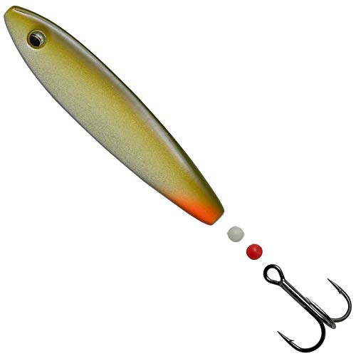 Hansen SD Hotshot Inline Blinker - Meerforellenblinker, Länge/Gewicht:8.7cm / 25g, Farbe:Green Tobis Hansen SD Hotshot Inline Blinker - Meerforellenblinker, Länge/Gewicht:8.7cm / 25g, Farbe:Green Tobis von Hansen