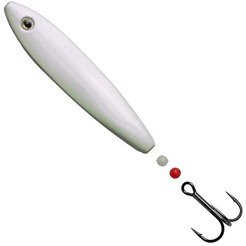 Hansen SD Hotshot Inline Blinker - Meerforellenblinker, Länge/Gewicht:8.7cm / 25g, Farbe:Pearl White Hansen SD Hotshot Inline Blinker - Meerforellenblinker, Länge/Gewicht:8.7cm / 25g, Farbe:Pearl White von Hansen