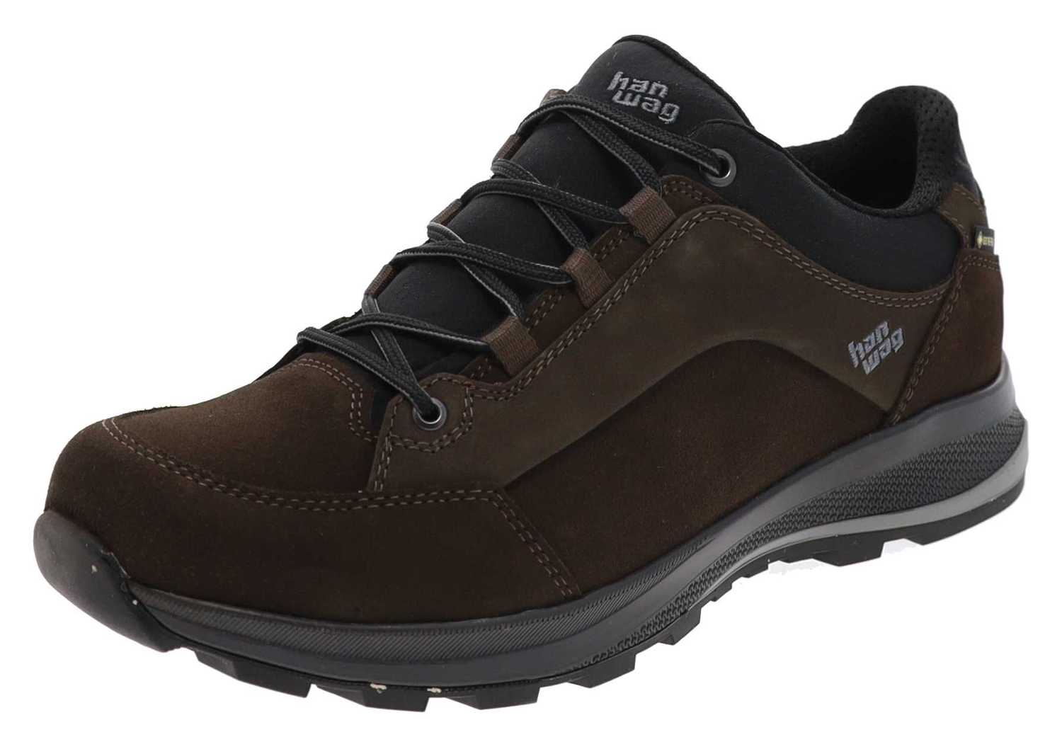 Banks Low GTX Mocca Schwarz Herren Hikingschuhe von Hanwag