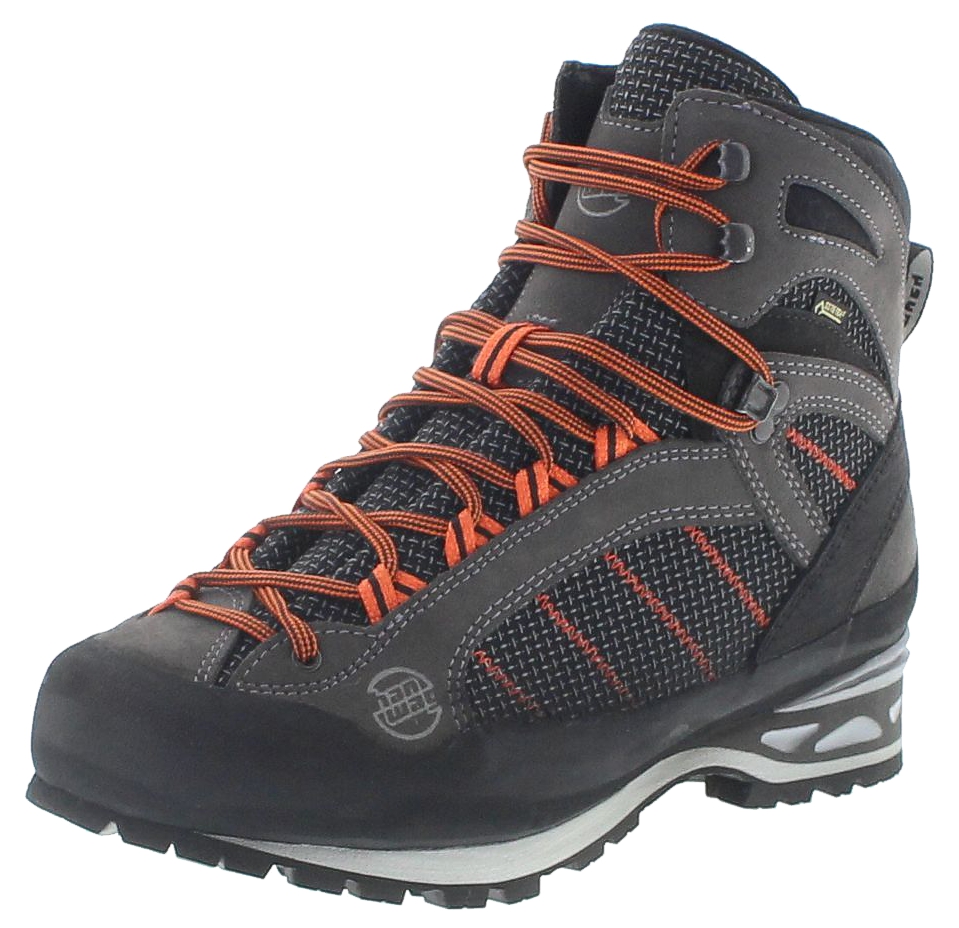 MAKRA COMBI GTX Asphalt Orange Herren Trekkingstiefel Grau von Hanwag