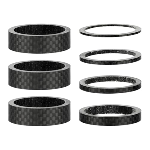 7/9Pcs Carbon Fasern Headsets Spacer Ersatz Rennrad Vorbau Scheibe Fahrräder Lenker Vorbau Aufstieg Up Einstellen Unterlegscheiben von Haodream