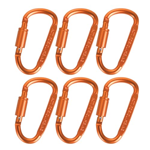 Haodream 6 Große Starke Karabiner Kleine Karabiner Schlüsselanhänger Karabiner Clip Für Wander Und Campingausrüstung von Haodream