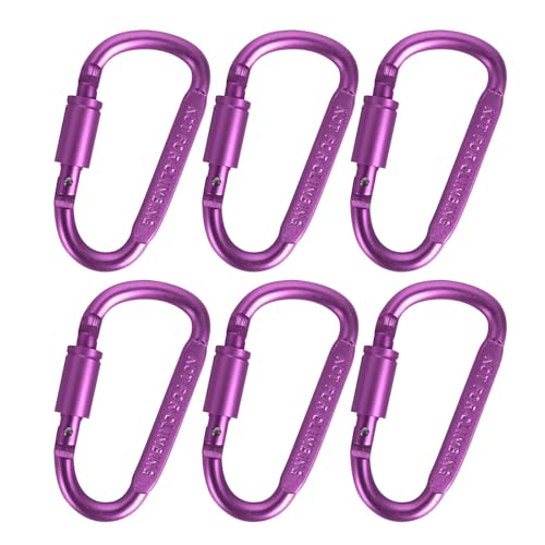 Haodream 6 Große Starke Karabiner Kleine Karabiner Schlüsselanhänger Karabiner Clip Für Wander Und Campingausrüstung von Haodream