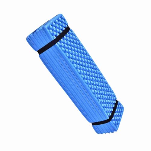 Outdoor-Schaumstoff-Campingmatte, Zusammenklappbar, wasserdichte Matratze, Ultraleichte Isomatte für Yoga, Camping (Blue) von Haofy