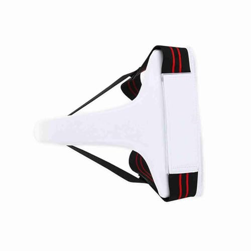 Taekwondo Tiefschutz für Damen, Boxen, Karate, Jockstrap, Schrittschutz, PU, ​​Weiß, M, Optimale Abdeckung für Komfort (L) von Haofy