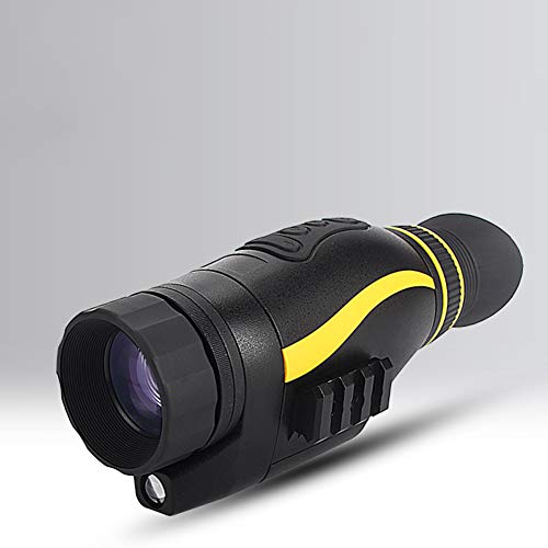 Hapihom Nachtsichtgerät, 4X35 Nachtsicht mit Infrarotfunktion und Videoausgangsfunktion, Hochauflösend-Taschenmonokular, Teleskop-Wärmebildkamera-Teleskop, Infrarot Monokular Nachtsichtgeräte von Hapihom