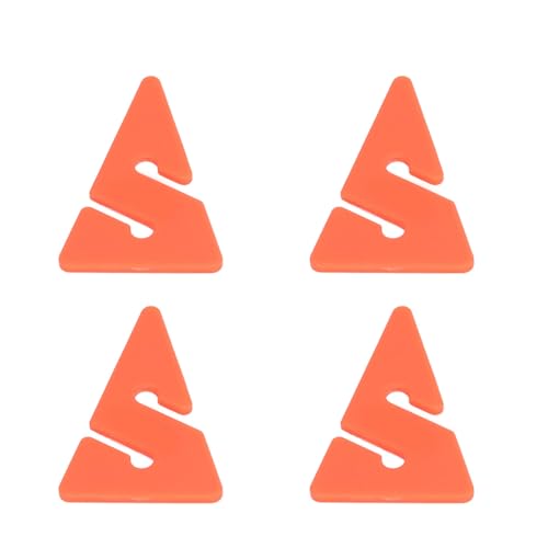 Hapivida 4 Stück Höhlentauch Linienmarkierungen, Leichte ABS Dreieckslinien Pfeile für Unterwasser Sicherheitsführungsseile (Orange) von Hapivida