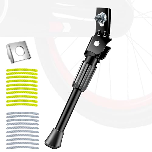 Hapoyxm Fahrradständer Kinder 12~20 Zoll - Rutschfester Kinderfahrrad Ständer mit 20 Stück Reflektor Aufkleber, Aluminiumlegierung Einstellbarer Kinder Bike Stand für Kinder Rennrad und Klapprad -12" Hapoyxm Fahrradständer Kinder 12~20 Zoll - Rutschfester Kinderfahrrad Ständer mit 20 Stück Reflektor Aufkleber, Aluminiumlegierung Einstellbarer Kinder Bike Stand für Kinder Rennrad und Klapprad -12" von Hapoyxm