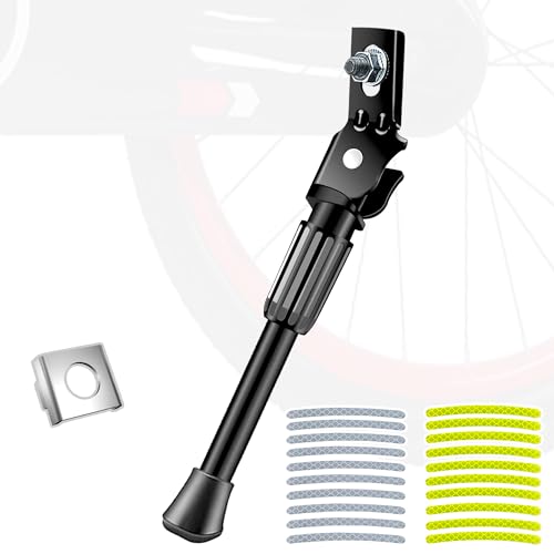 Hapoyxm Fahrradständer Kinder 12~20 Zoll - Rutschfester Kinderfahrrad Ständer mit 20 Stück Reflektor Aufkleber, Aluminiumlegierung Einstellbarer Kinder Bike Stand für Kinder Rennrad und Klapprad -14" Hapoyxm Fahrradständer Kinder 12~20 Zoll - Rutschfester Kinderfahrrad Ständer mit 20 Stück Reflektor Aufkleber, Aluminiumlegierung Einstellbarer Kinder Bike Stand für Kinder Rennrad und Klapprad -14" von Hapoyxm