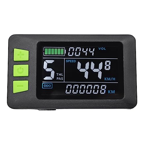 Happlignly P3C LCD-Display, Armaturenbrett, bunter Bildschirm, 24 V, 36 V, 48 V, 60 V, Elektro-Fahrrad-Messgerät für Elektroroller (5-polig) von Happlignly