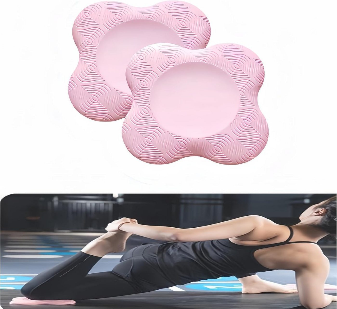 Happy Home Yogamatte Yoga Kniekissen - 2 PCS Rutschfestes Kniepolster für Yoga von Happy Home