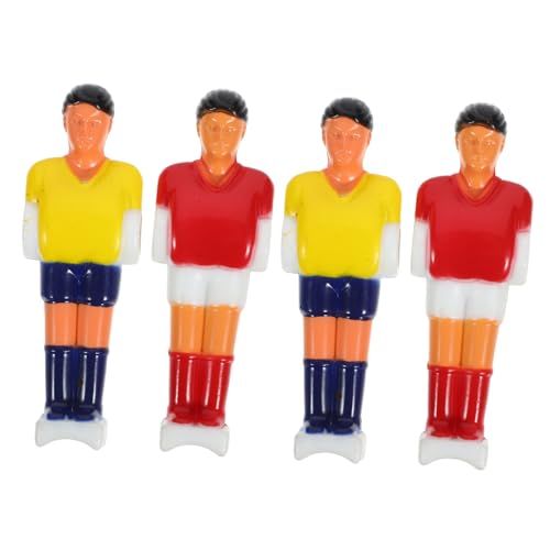 4 Stück Fußball-Roboterpuppe für Kicker Fußballspiel Kicker Ersatzteile Fußballmaschine Spieler Tischfußballathleten Zubehör für Fußballmaschinen Tischfußballzubehör PVC Happyyami von Happyyami