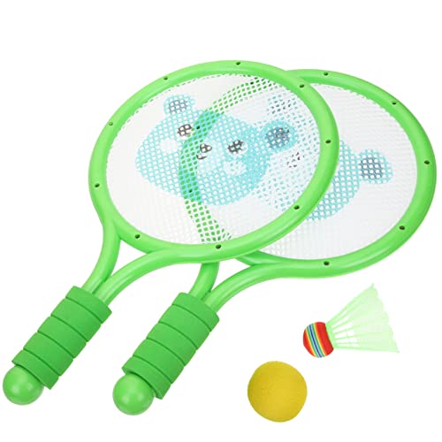 Happyyami 1 Satz Badmintonschläger B Kinderspielzeug Outdoor Eltern Kind Badmintonspielzeug Tennistasche Für Badmintonschläger Tragbarer Badmintonschläger Mit Bällen Nbr von Happyyami