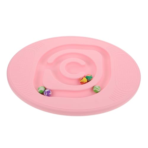 Happyyami 1 Satz Balance Board Wackelübungsbrett Sinnesspielzeug Für Hindernisparcours Für Kinderbrett Planke Kleinkindspielzeug Sensorisches Balance-pad Rosa Plastik von Happyyami