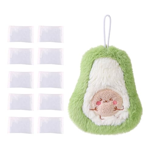 Happyyami 1 Satz Handwärmer büroradio bürolocher kälte lieblich Comfortable Hand Warmer offic wiederverwendbar Technik Mini wiederaufladbar Winter wärmer Multifunktionswärmer Flanell Green von Happyyami