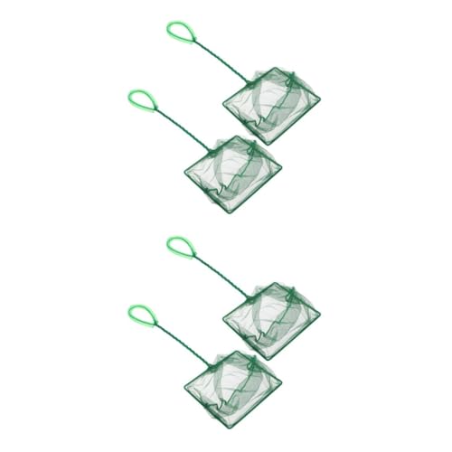 Happyyami 1 Satz Quadratisches Handgefertigtes Fischernetz Fischnetze Für Tanks Fischernetz Für Aquarium Handliches Fischernetz Fischernetze Für Fische Fangnetz Green Rostfreier Stahl 2st von Happyyami