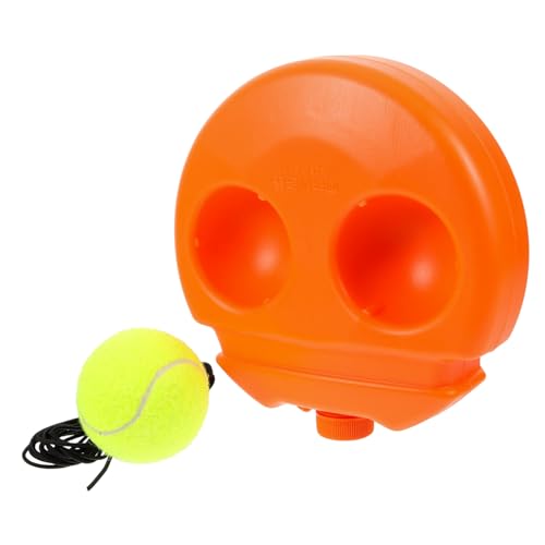 Happyyami 1 Satz Tennistrainer Schläger Gerät Tennisballmaschine Trainingsstöcke Tennis-rebounder Tennistraining Tennisaufschlag Tennismaschine Tennis-Launcher Werkzeug Üben Plastik Orange von Happyyami