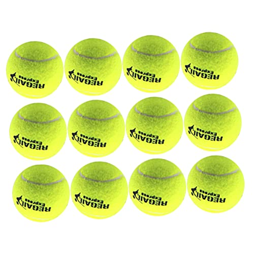 Happyyami 12er Set Elastische Tennisbälle Trainingsbälle Für Sportpraxis Im Freien Ideal Für Anfänger Und Fortgeschrittene Langlebig Und Vielseitig Tennis Zubehör von Happyyami