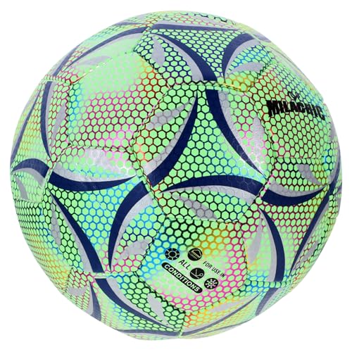 Happyyami 1stk Fußball Liga Rugby Sportbälle Fußbälle Spiel Trainingsbälle Mbappe Sportversorgung Tornetz Kreatives Kugelgeschenk Lichtabsorptionskugeln Green Pu von Happyyami